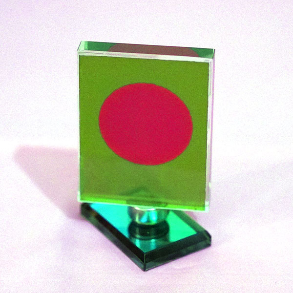 Bangladesh Crystal desk flag