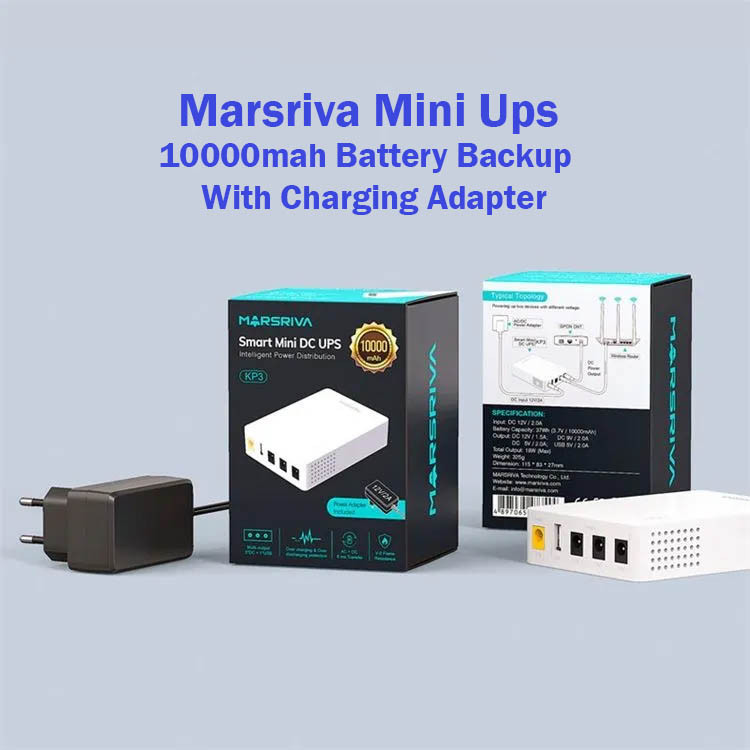 MARSRIVA KP3 10000mAh Mini UPS for router