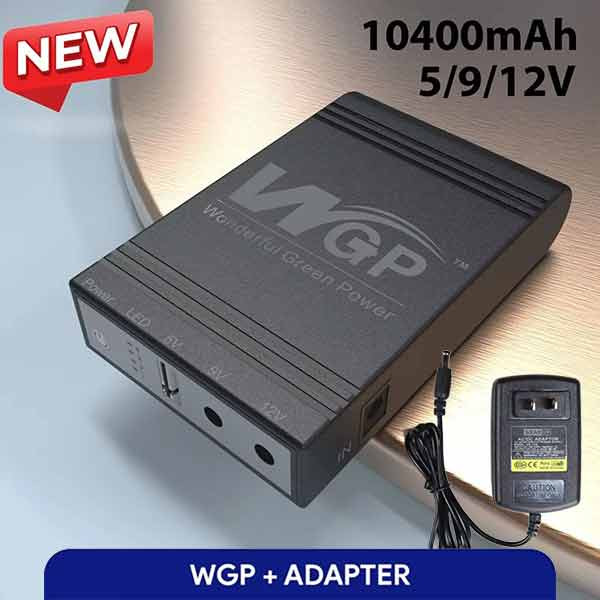 WGP mini UPS 5/12/12V (10400mAh) with GearUP 12V/3A Adapter