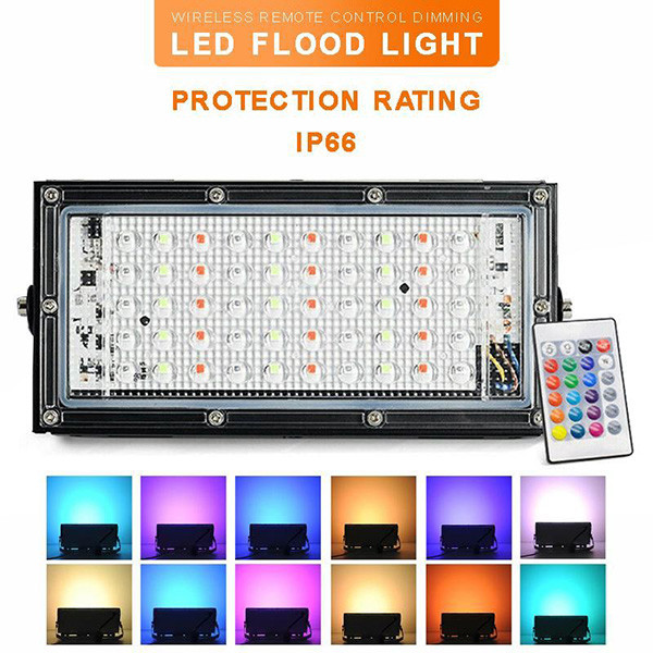 50W RGB LED Flood Light